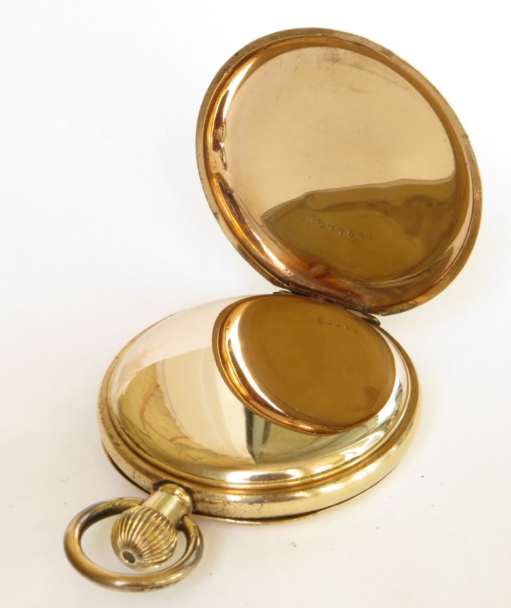 Antique Swiss full hunter pocket watch View III