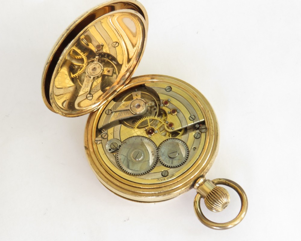 Antique Swiss full hunter pocket watch View IV
