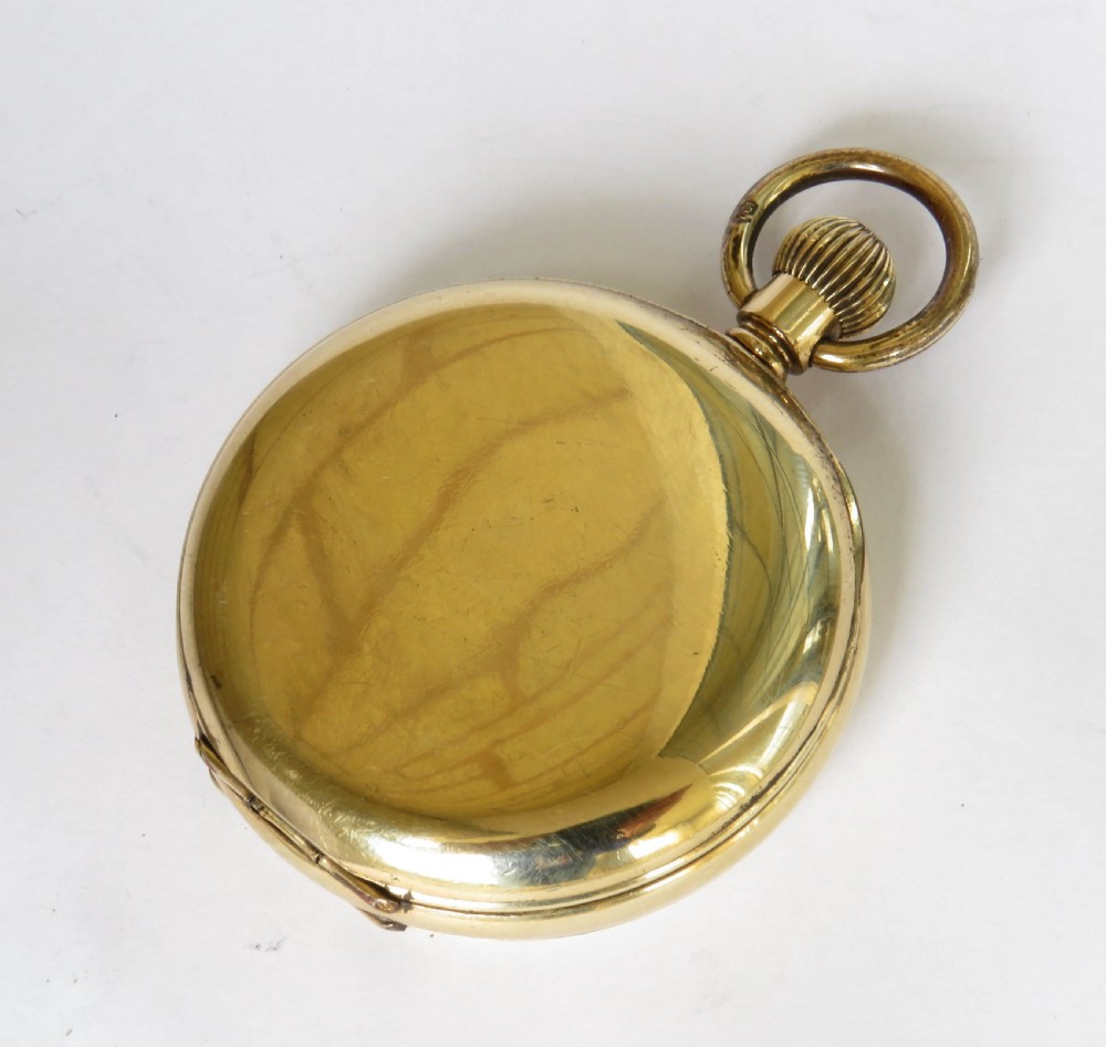 Antique Swiss full hunter pocket watch View V