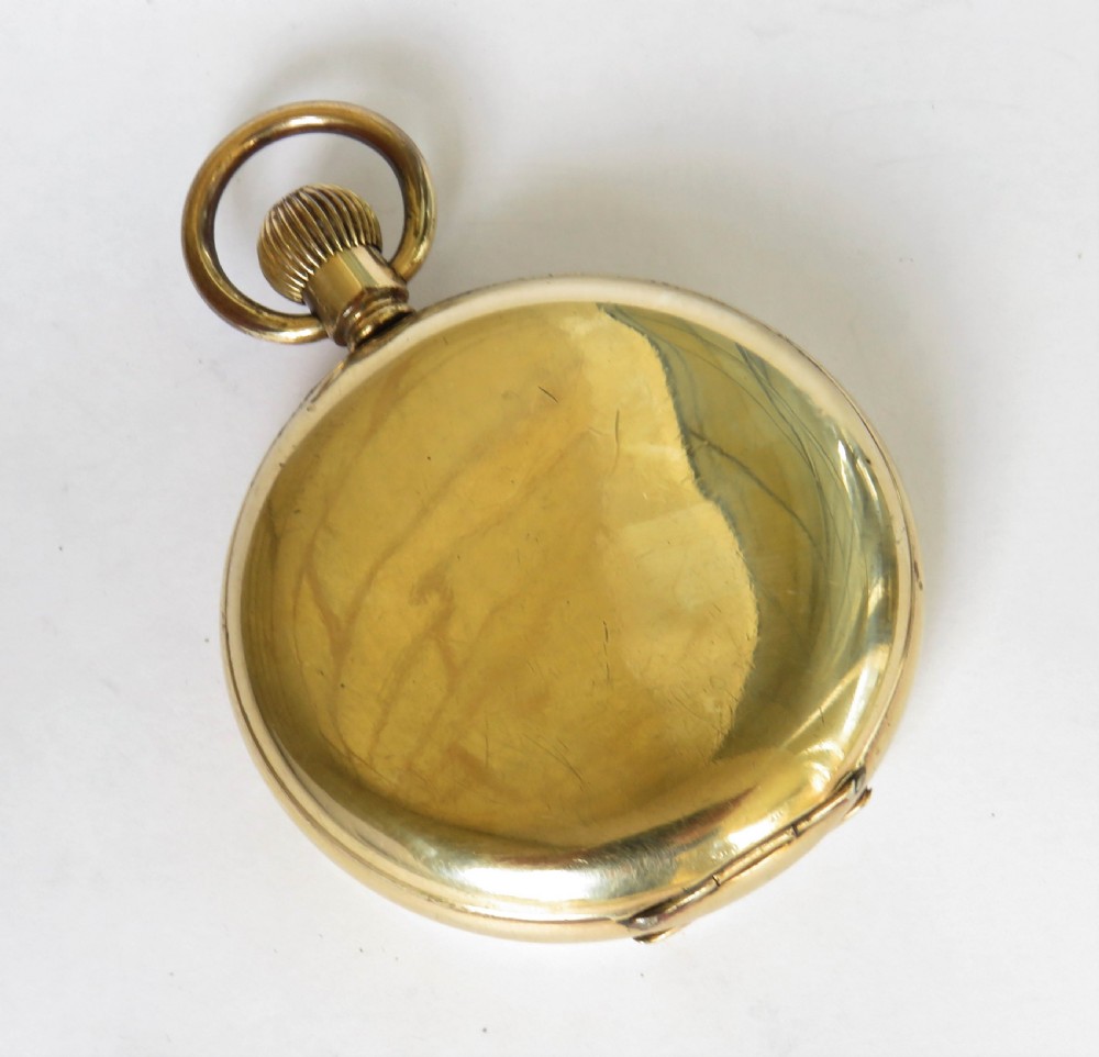 Antique Swiss full hunter pocket watch View VI