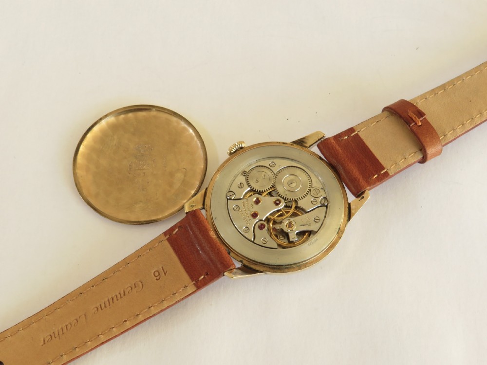 Gents 9ct gold Longines wrist watch, 1963 View III