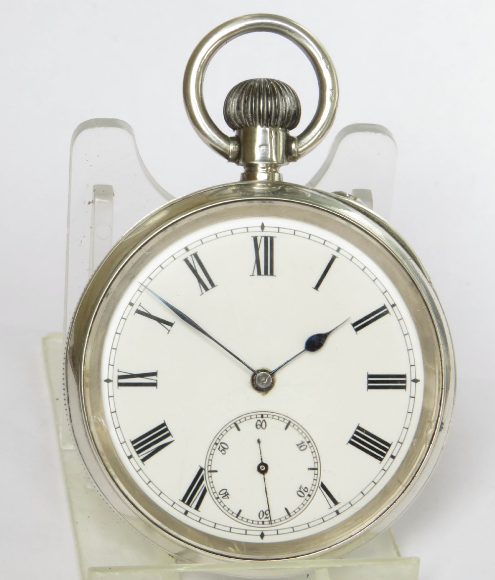 Antique silver Sir John Bennett Longines watch View II
