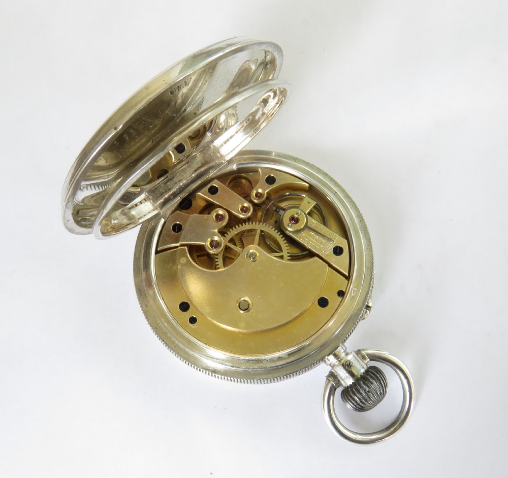 Antique silver Sir John Bennett Longines watch View III