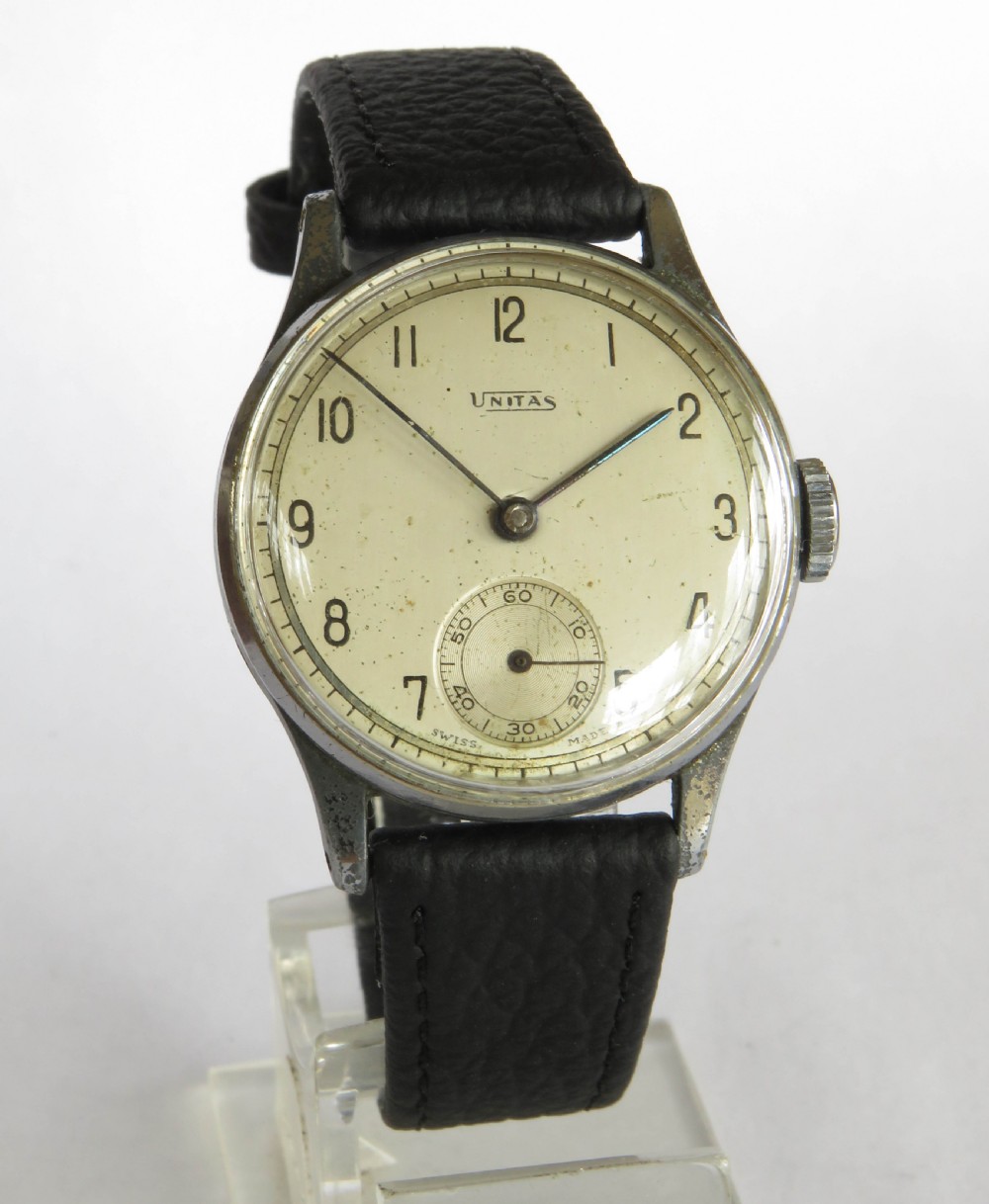 Gents 1940s Unitas wrist watch View II