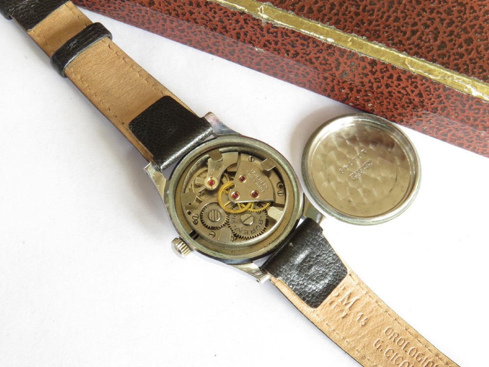 Gents 1940s Buren Grand Prix wrist watch View III