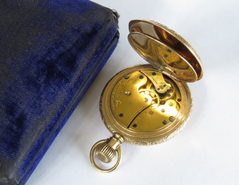 Ladies antique Waltham full hunter fob watch View V