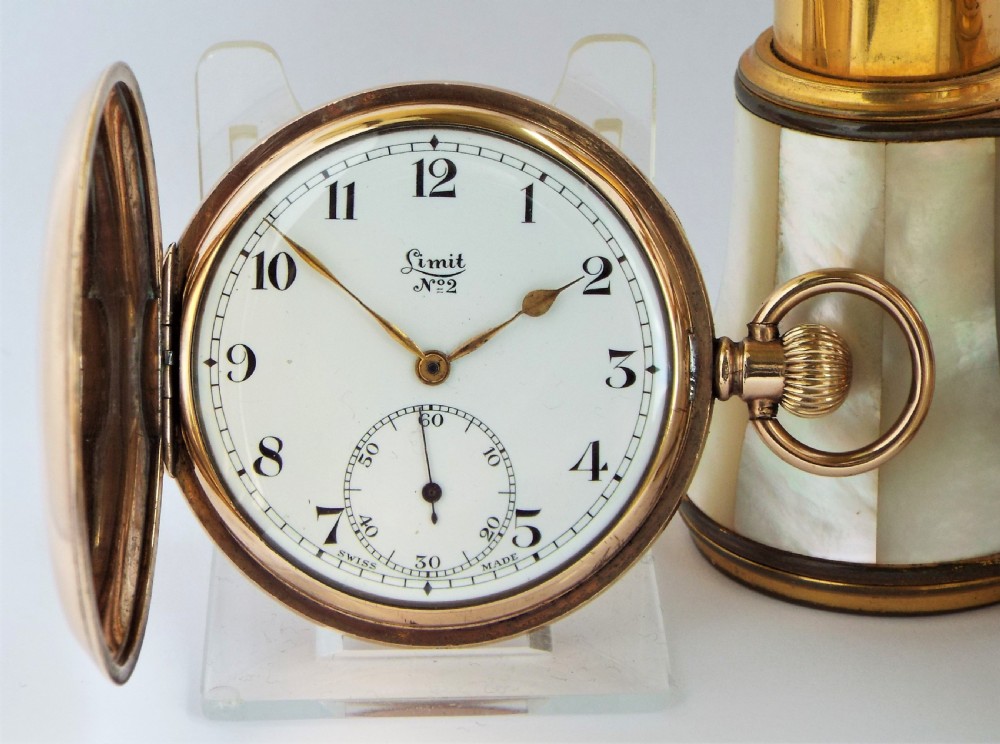 An antique Limit No 2 full hunter pocket watch, circa 1920s.