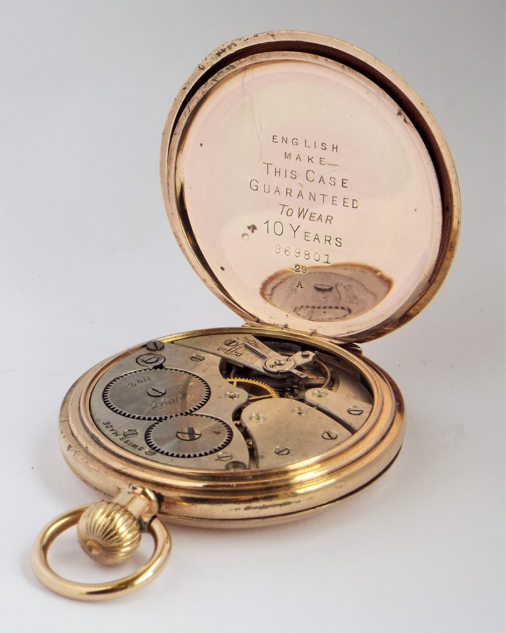 An antique Limit No 2 full hunter pocket watch, circa 1920s. View VI