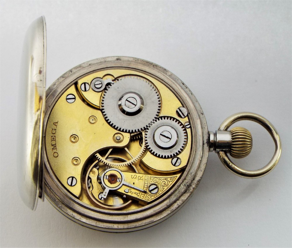 Antique 1910s Omega pocket watch. View VI