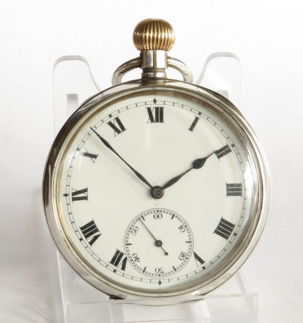 Antique silver pocket watch with Harland & Wolff connection View II