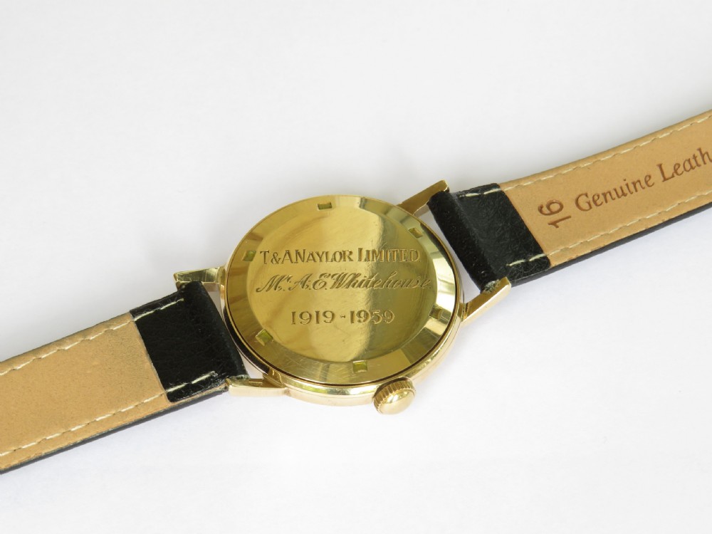 Gents 9ct gold Zodiac wrist watch, 1959 View IV