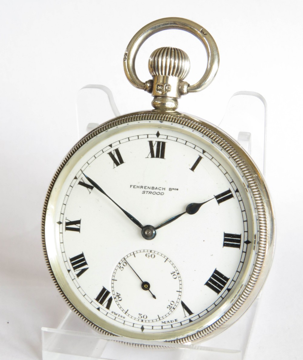 Antique silver Delmar pocket watch from Tacy Watch Co