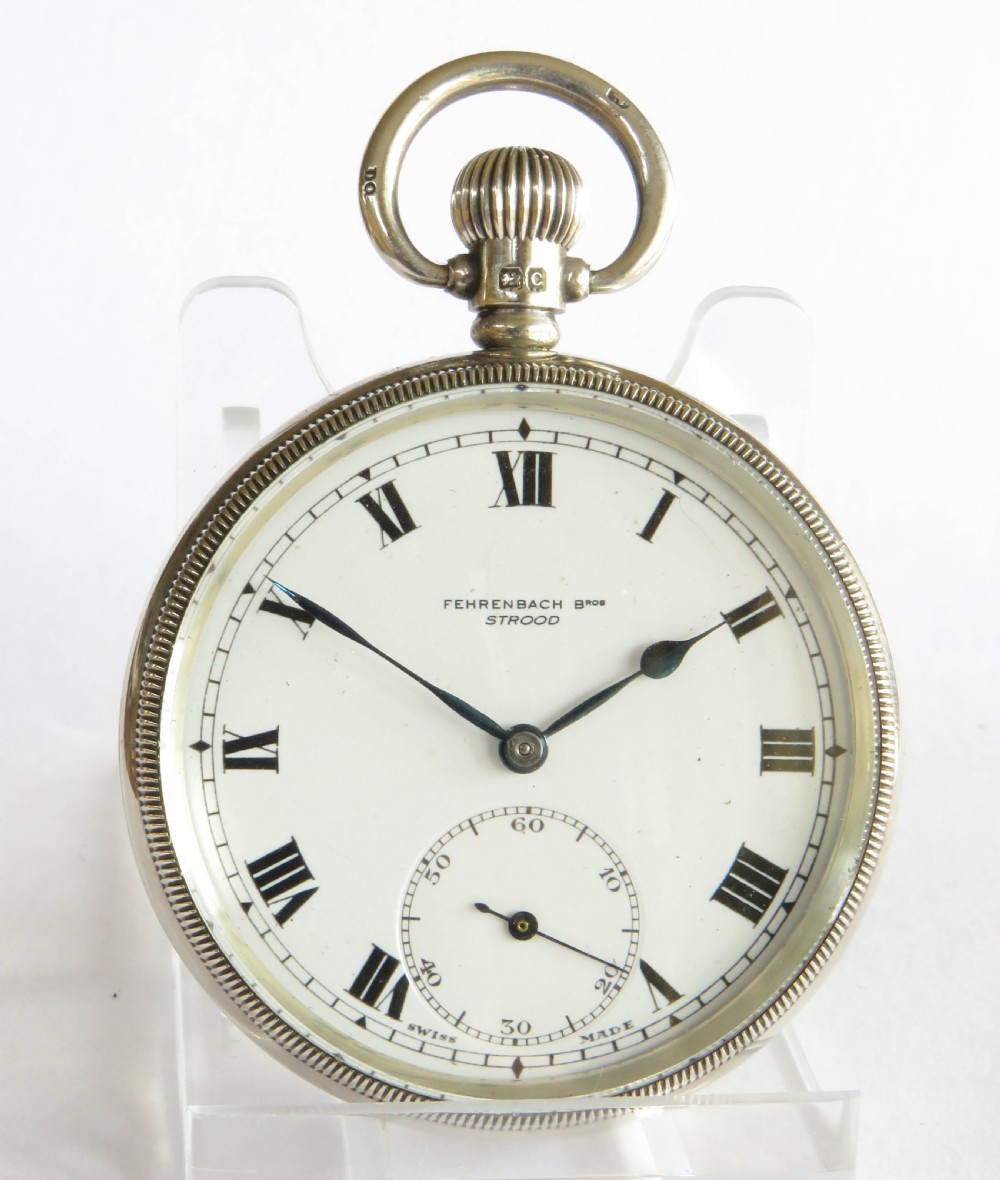 Antique silver Delmar pocket watch from Tacy Watch Co View II