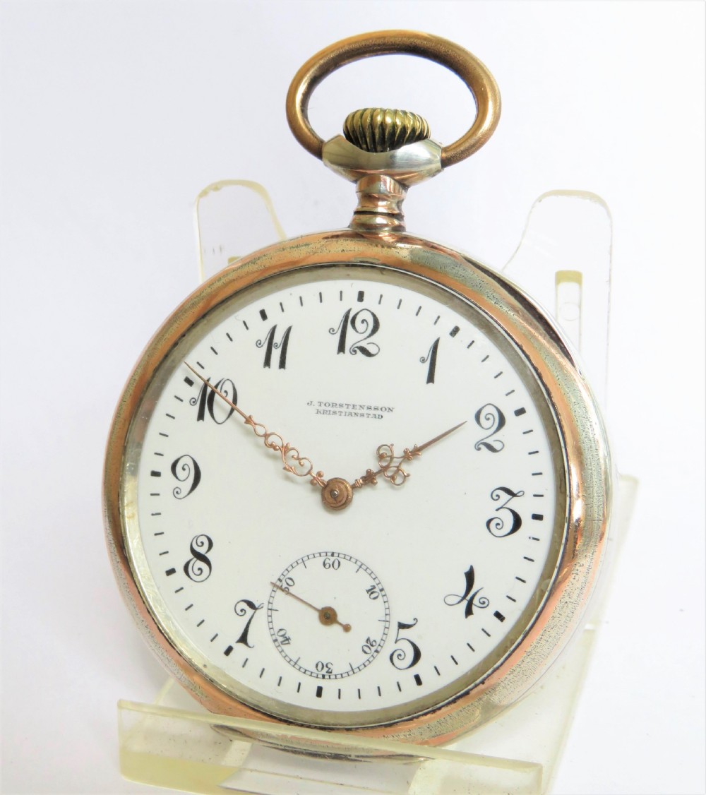 Antique silver galonne pocket watch