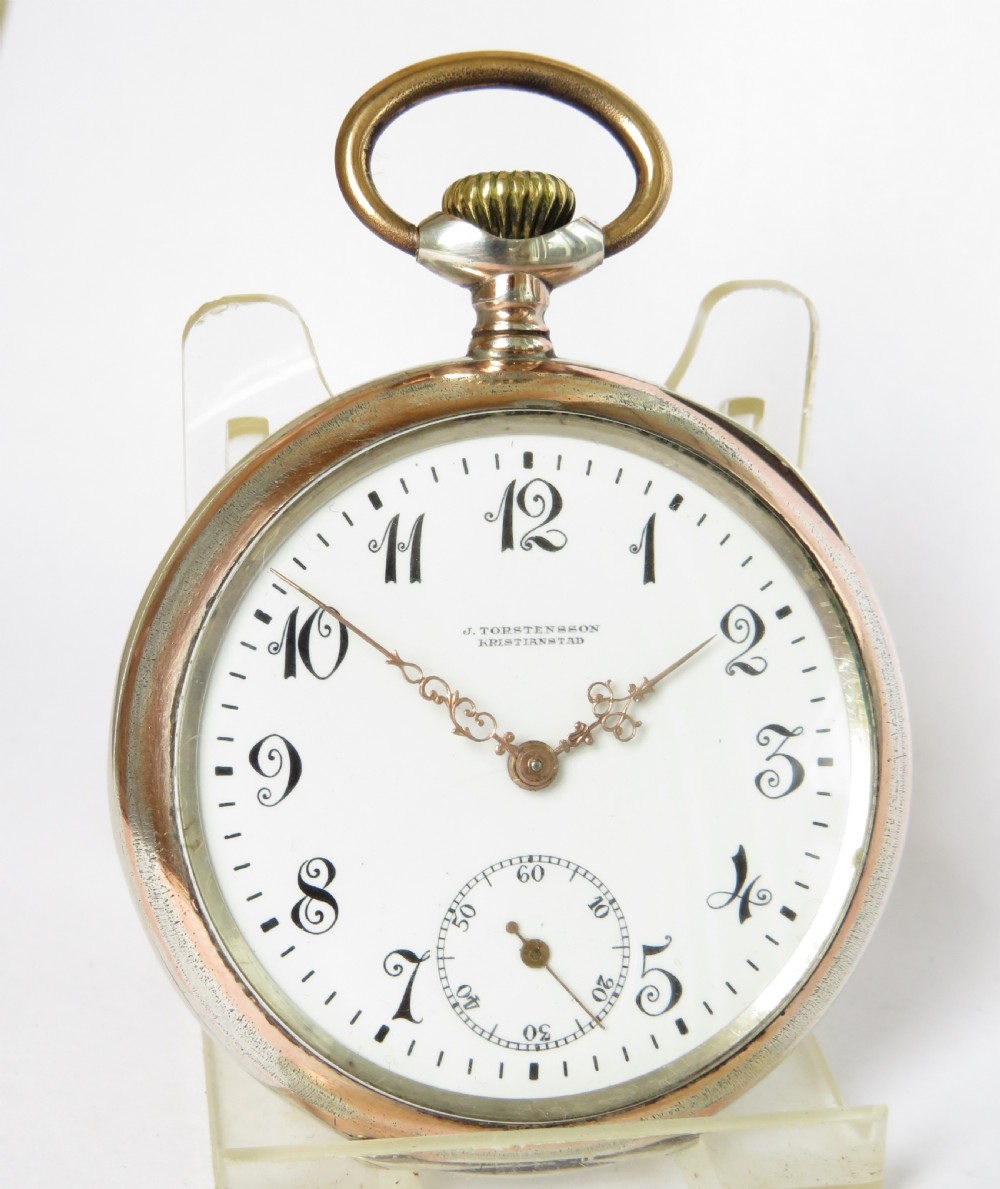 Antique silver galonne pocket watch View II