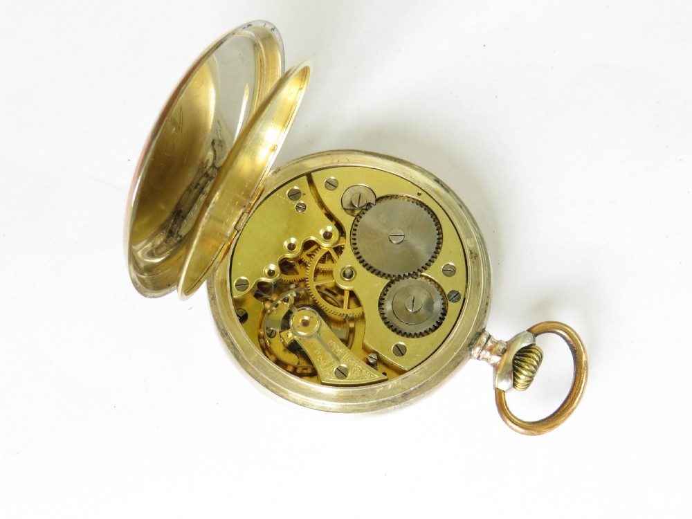 Antique silver galonne pocket watch View III