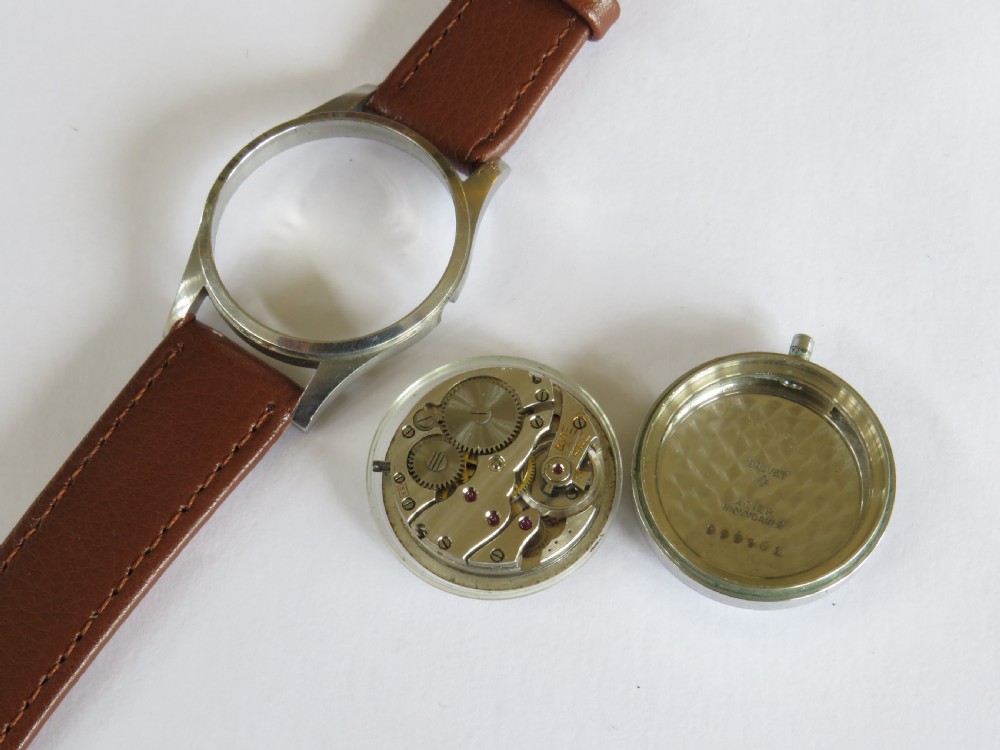Gents WW2 Ebel military wrist watch, c1940 View III
