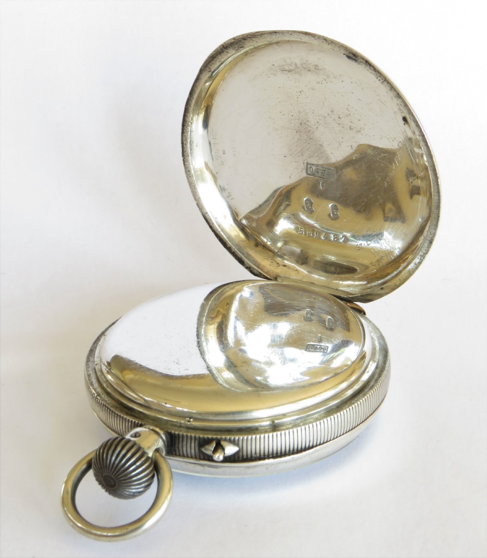 Antique silver pocket watch, Wm Batty, Manchester View IV