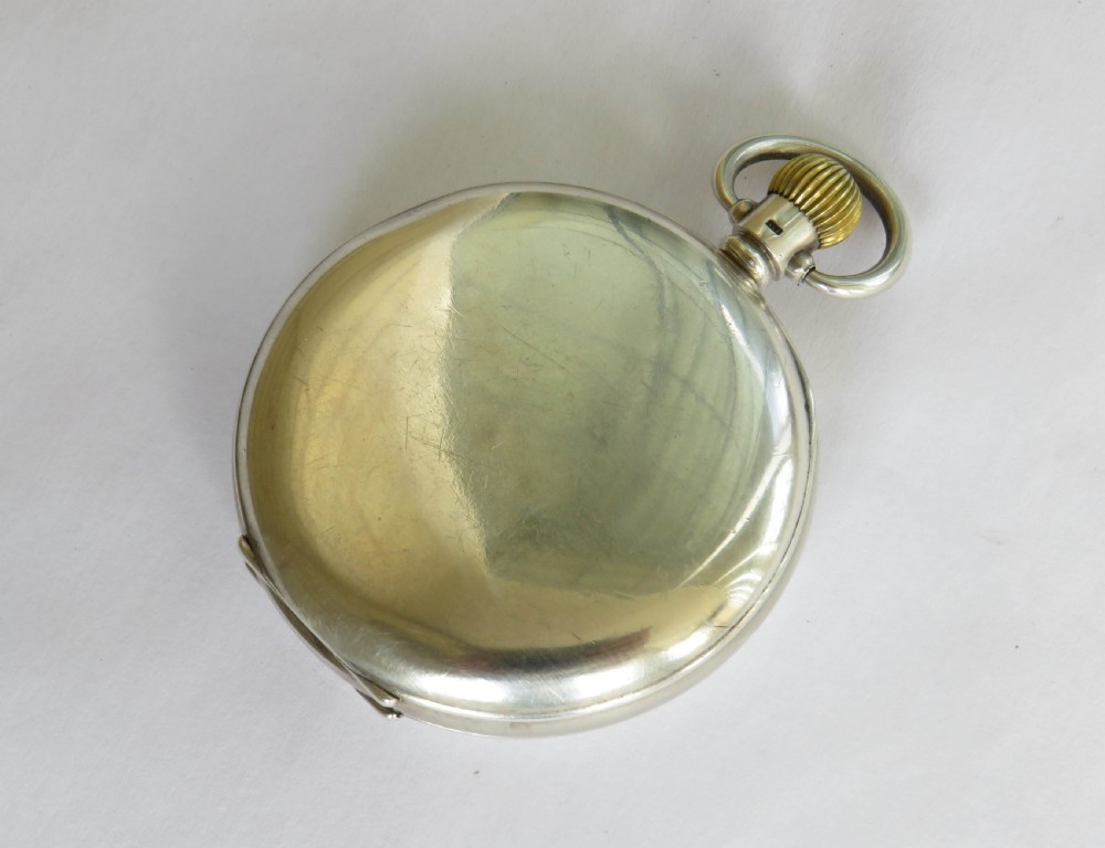 Antique Waltham silver half hunter pocket watch View VI