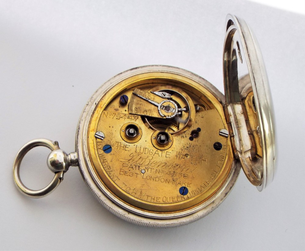 Antique “The Ludgate” silver pocket watch, 1892. View V