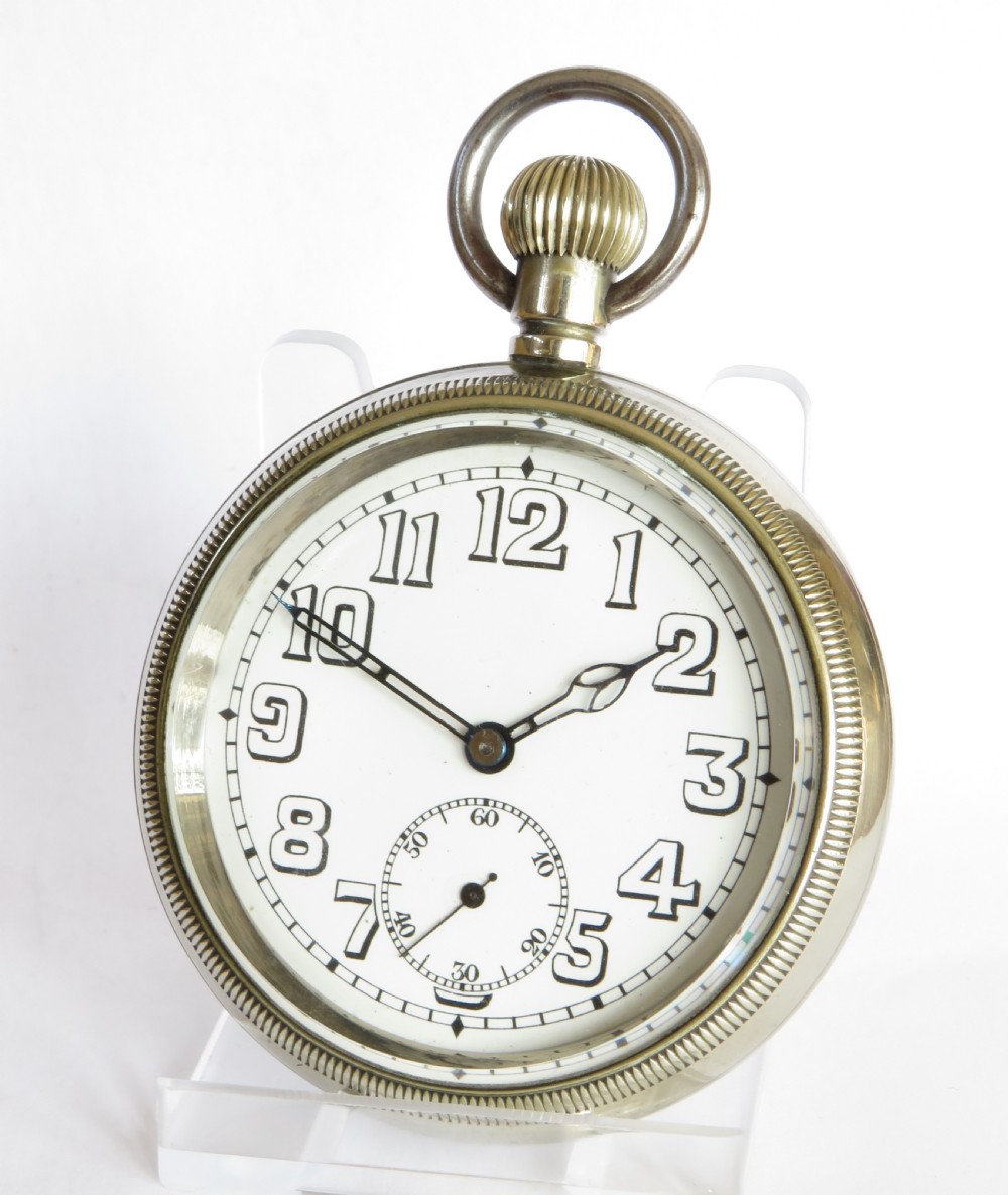 Large 1940s Swiss pocket watch