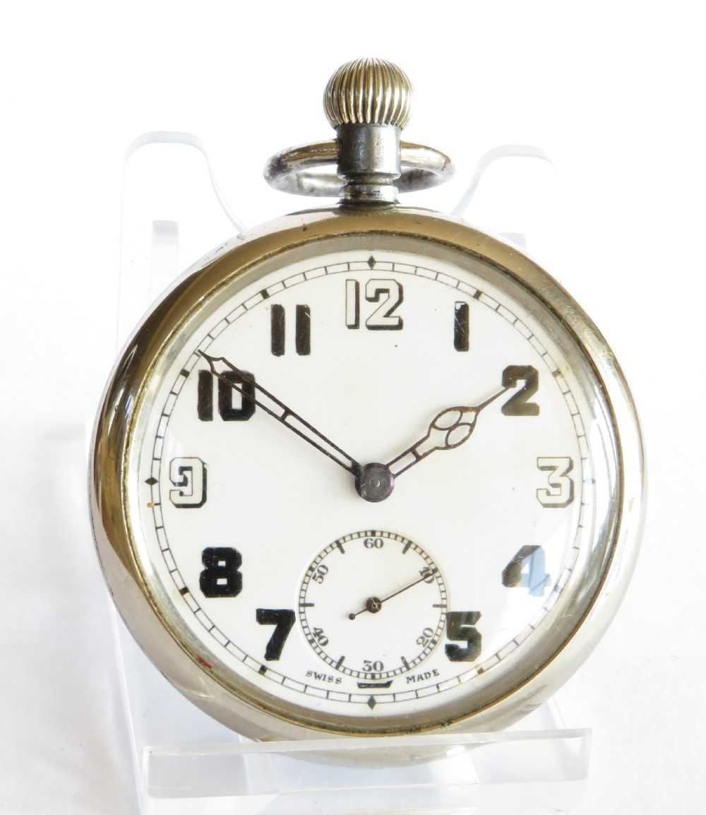 1940s GSTP military pocket watch View II
