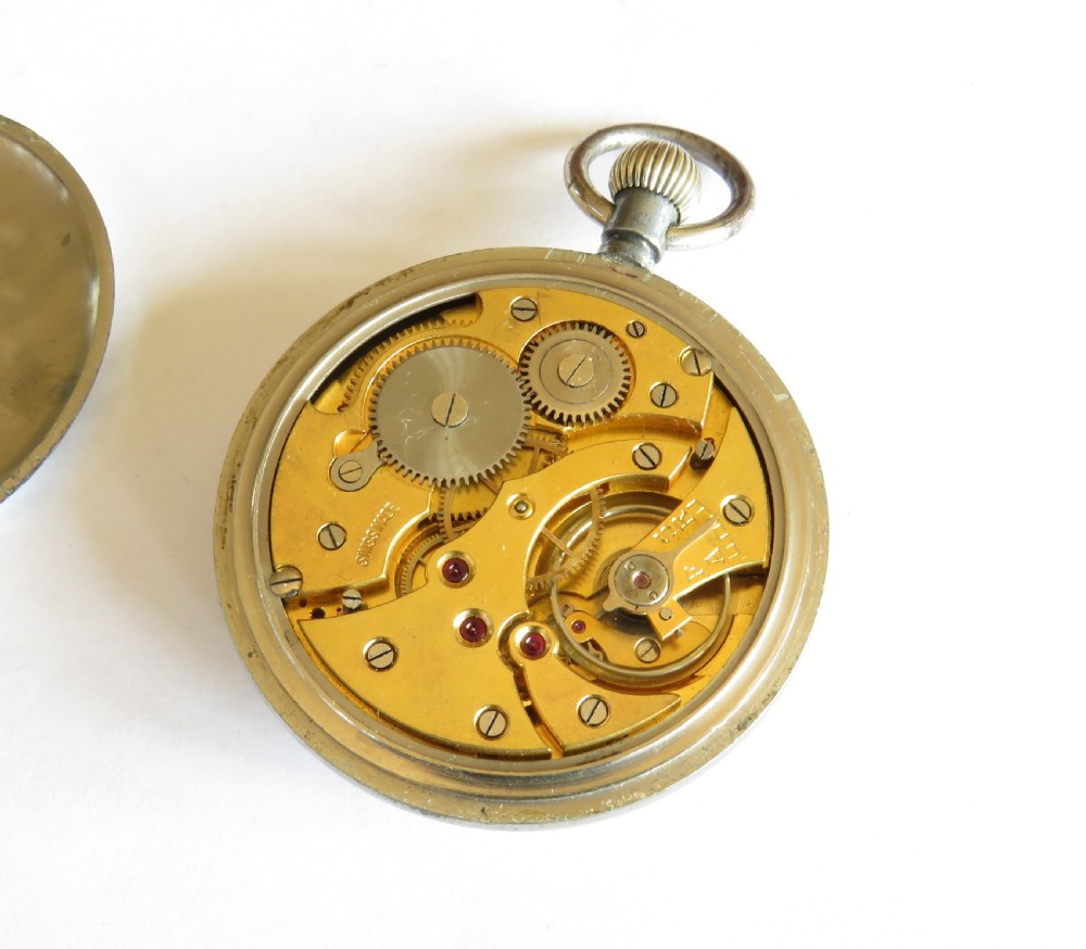 1940s GSTP military pocket watch View III
