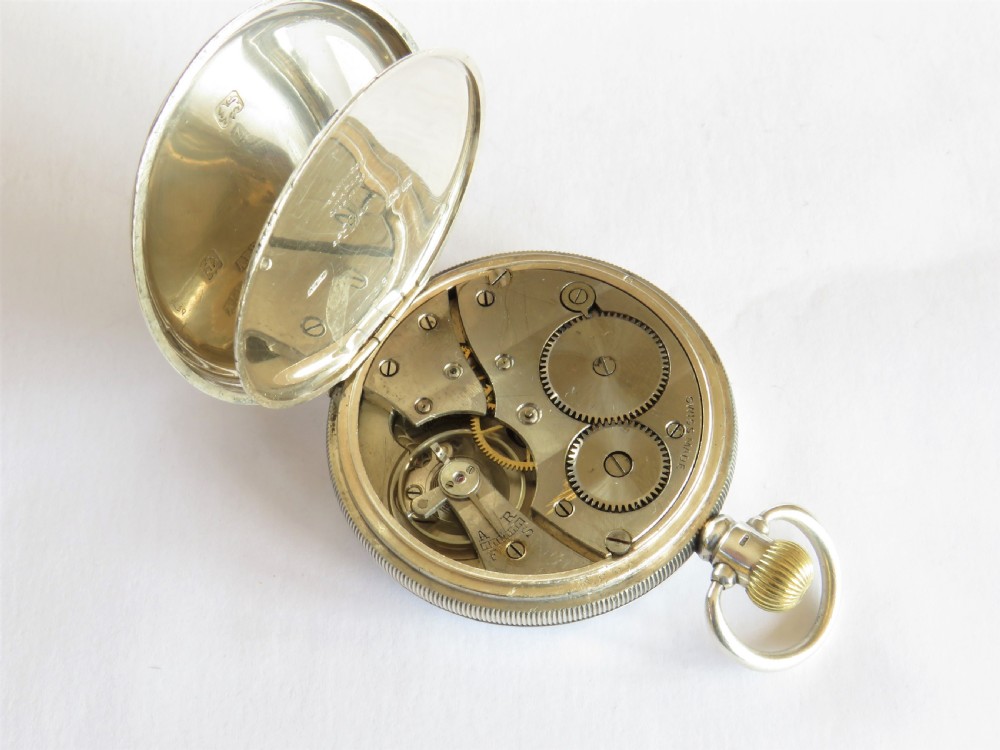 1924 silver Kays Keyless “Triumph” pocket watch View IV