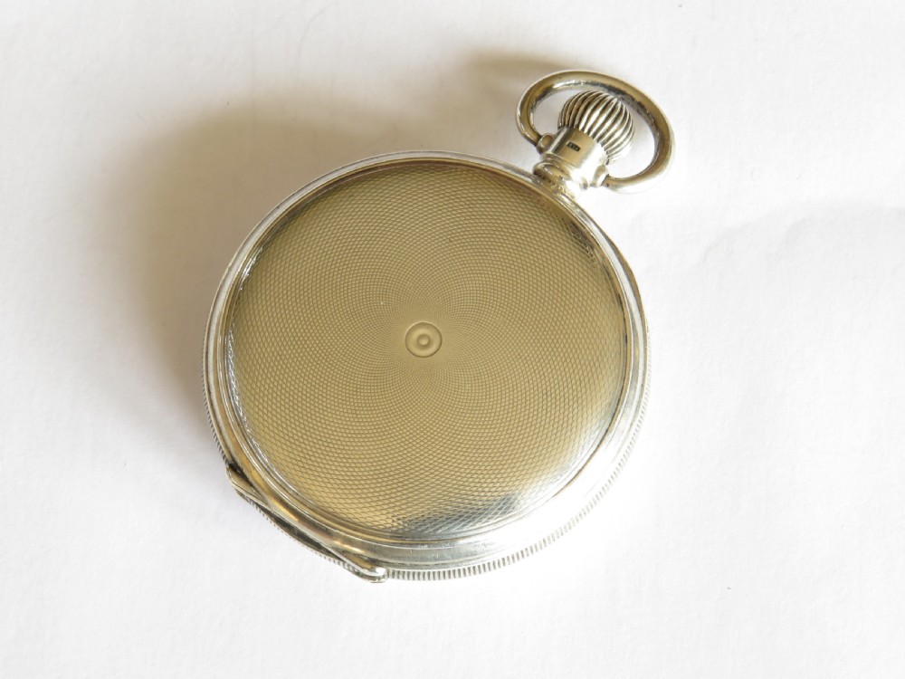 Antique silver Waltham full hunter pocket watch View V