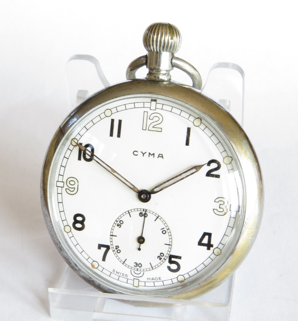1940s Cyma military pocket watch