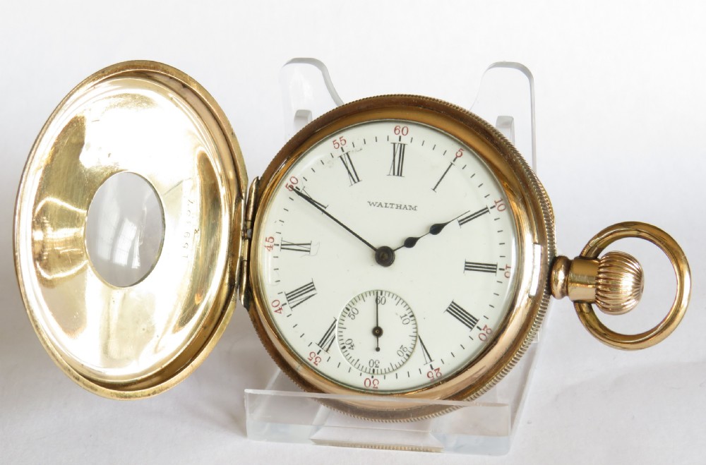 Waltham half hunter pocket watch, 1905 View II