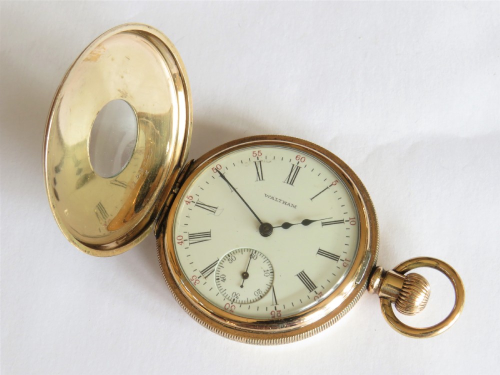 Waltham half hunter pocket watch, 1905 View III