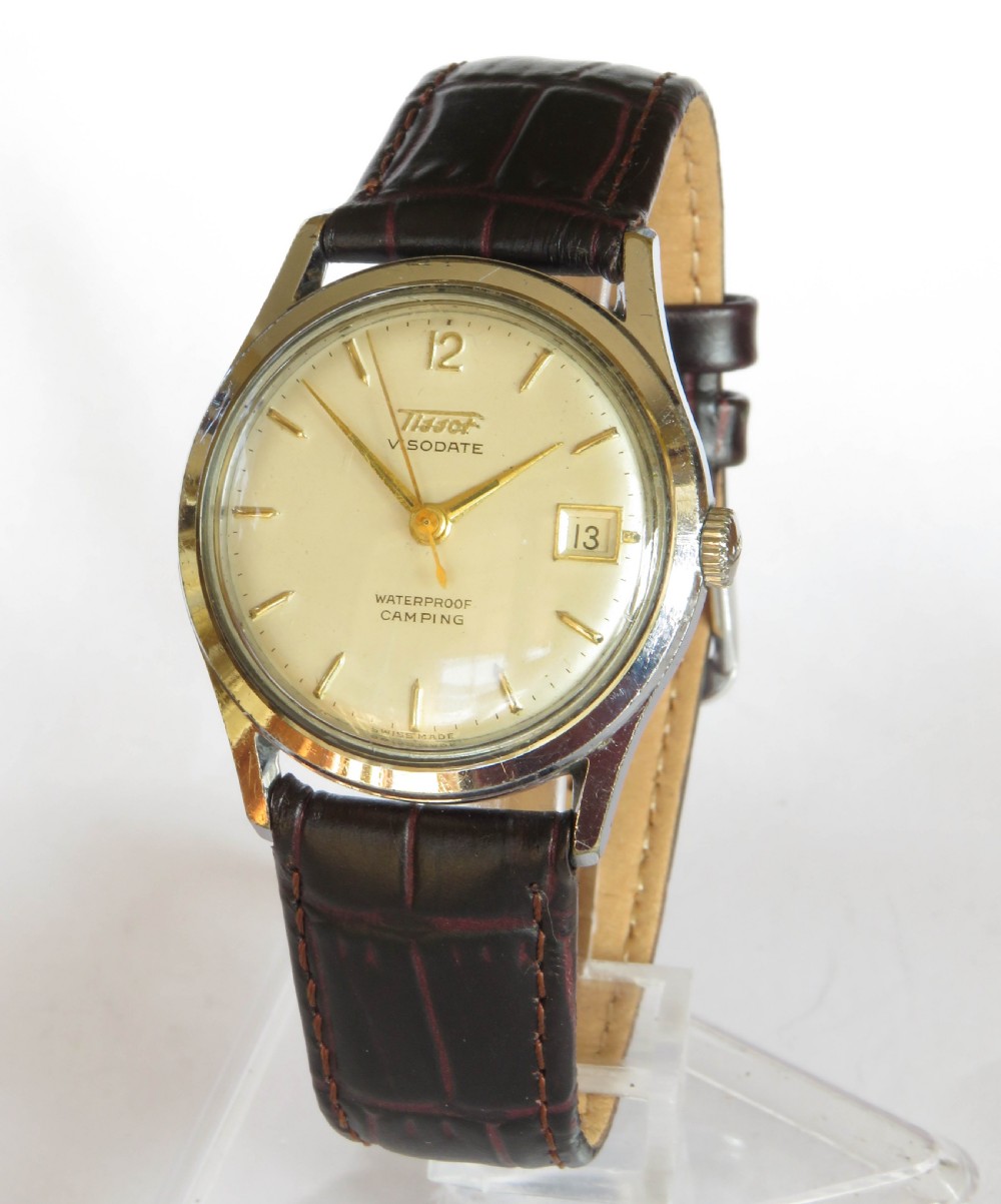 Gents 1950s Tissot Visodate Camping wrist watch