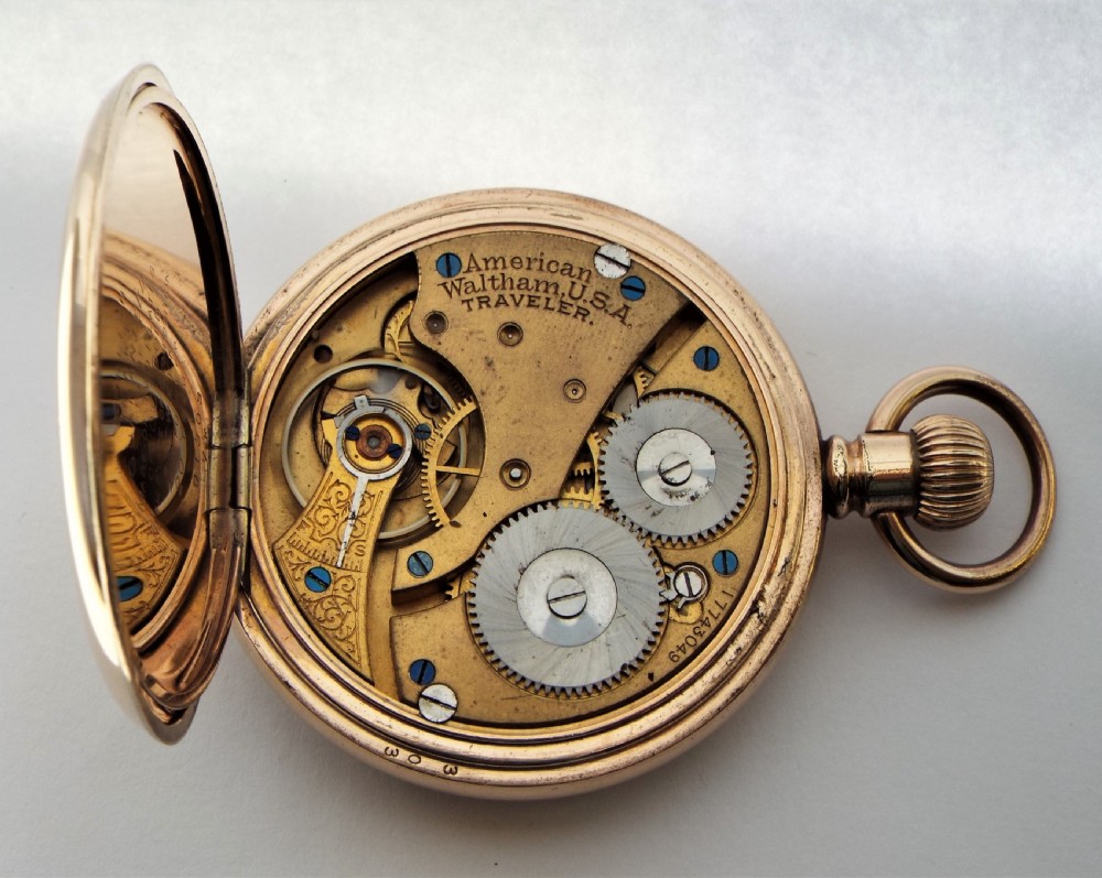 Antique Waltham full hunter pocket watch. View VI