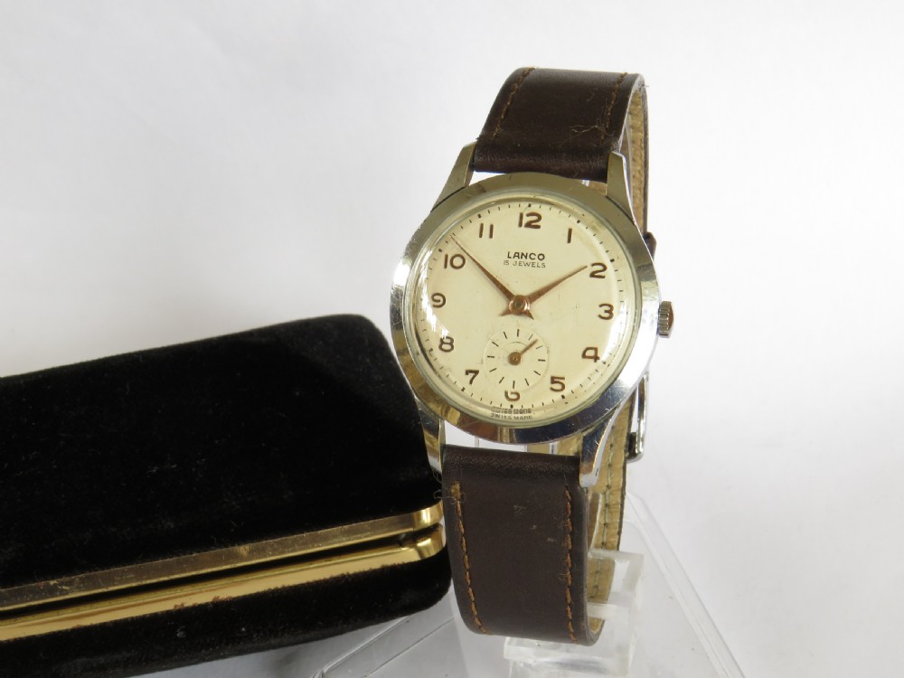 Gents 1950s Lanco wrist watch