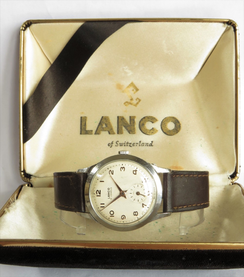 Gents 1950s Lanco wrist watch View II
