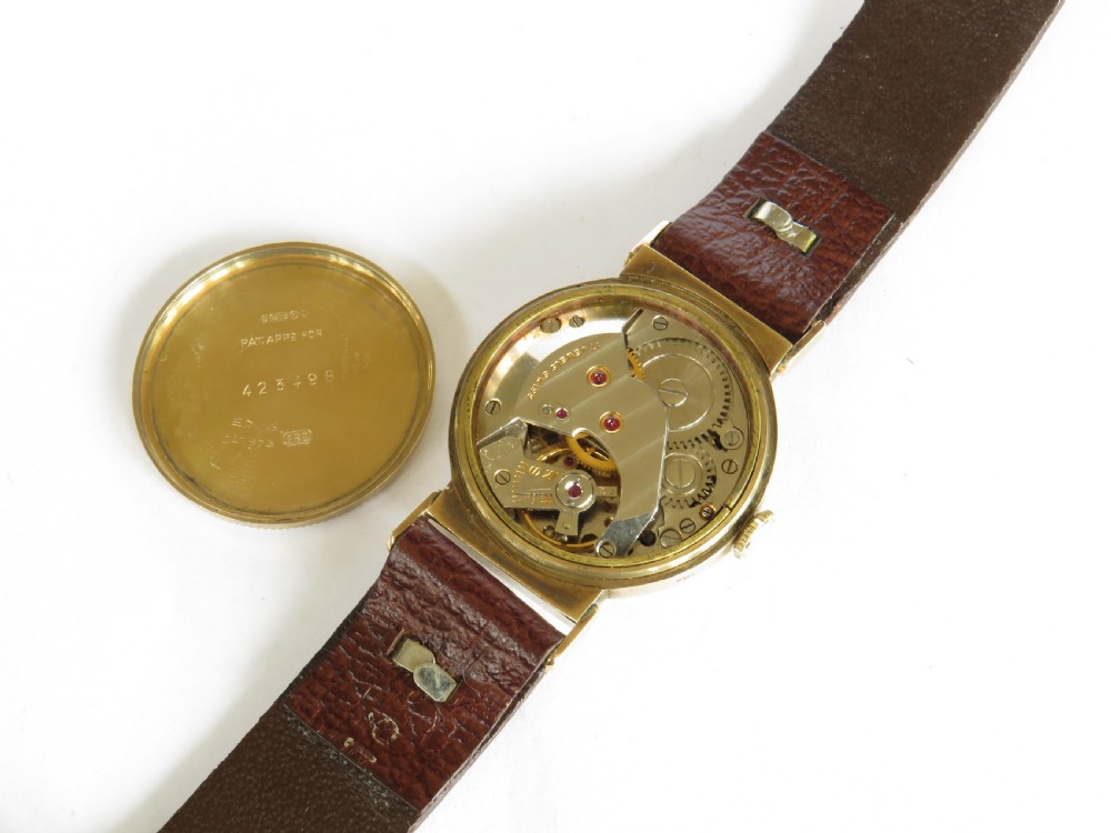 J W Benson 9ct gold mid-size wrist watch, 1949 View III