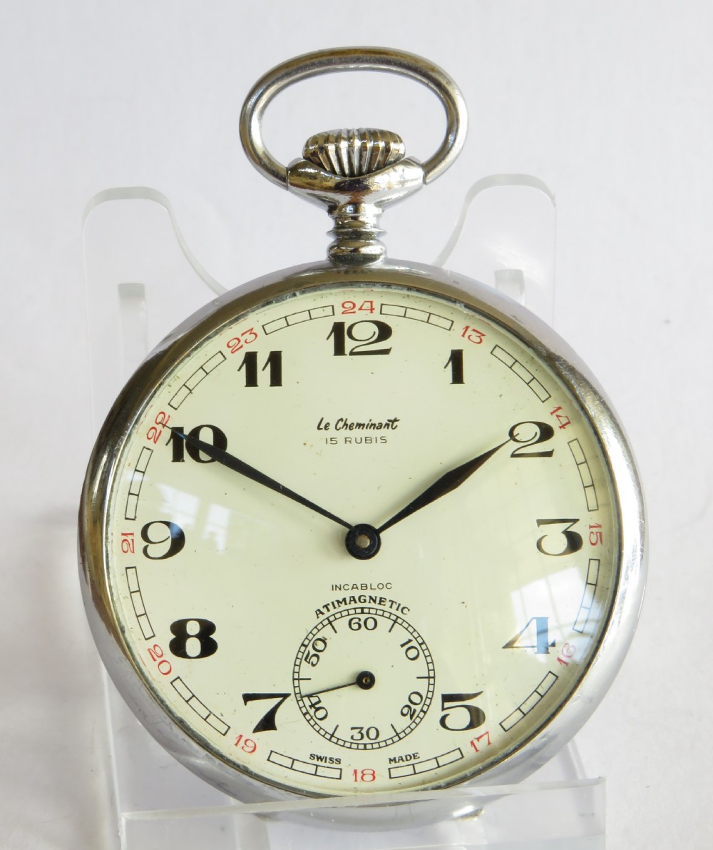 1950s Le Cheminant pocket watch View II