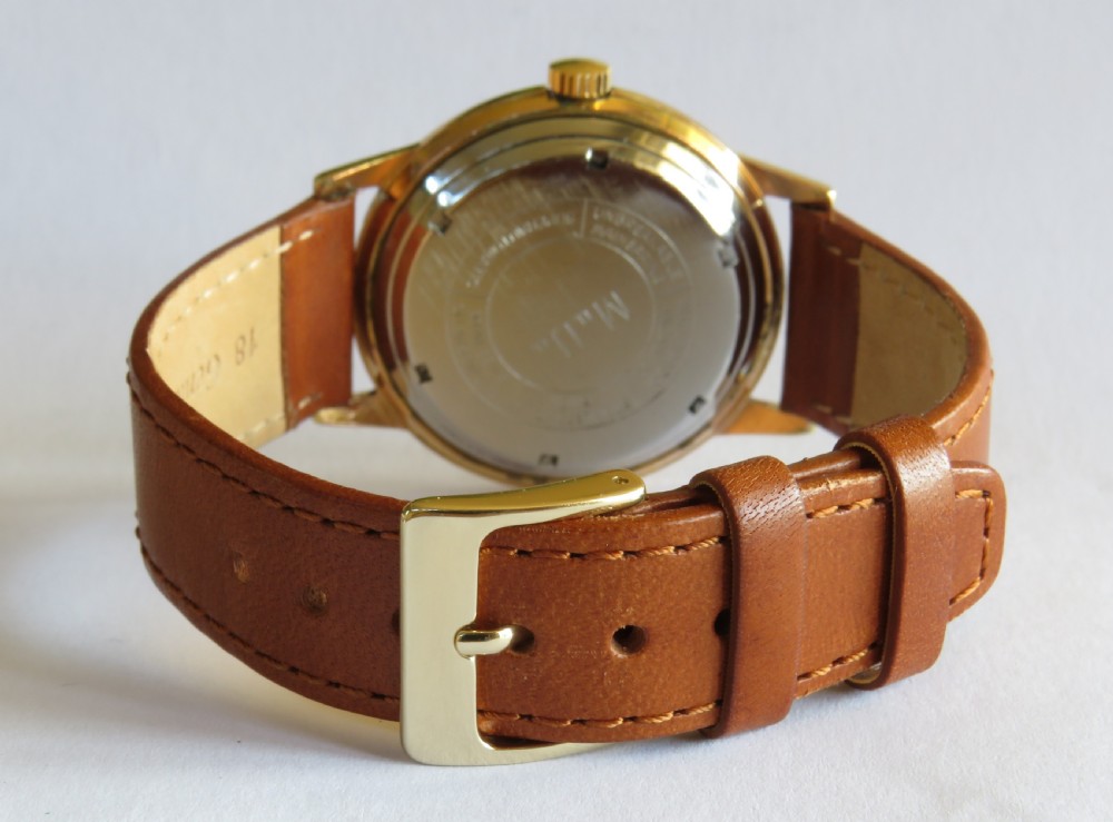 Gents 1950s MuDu Doublematic wrist watch View V