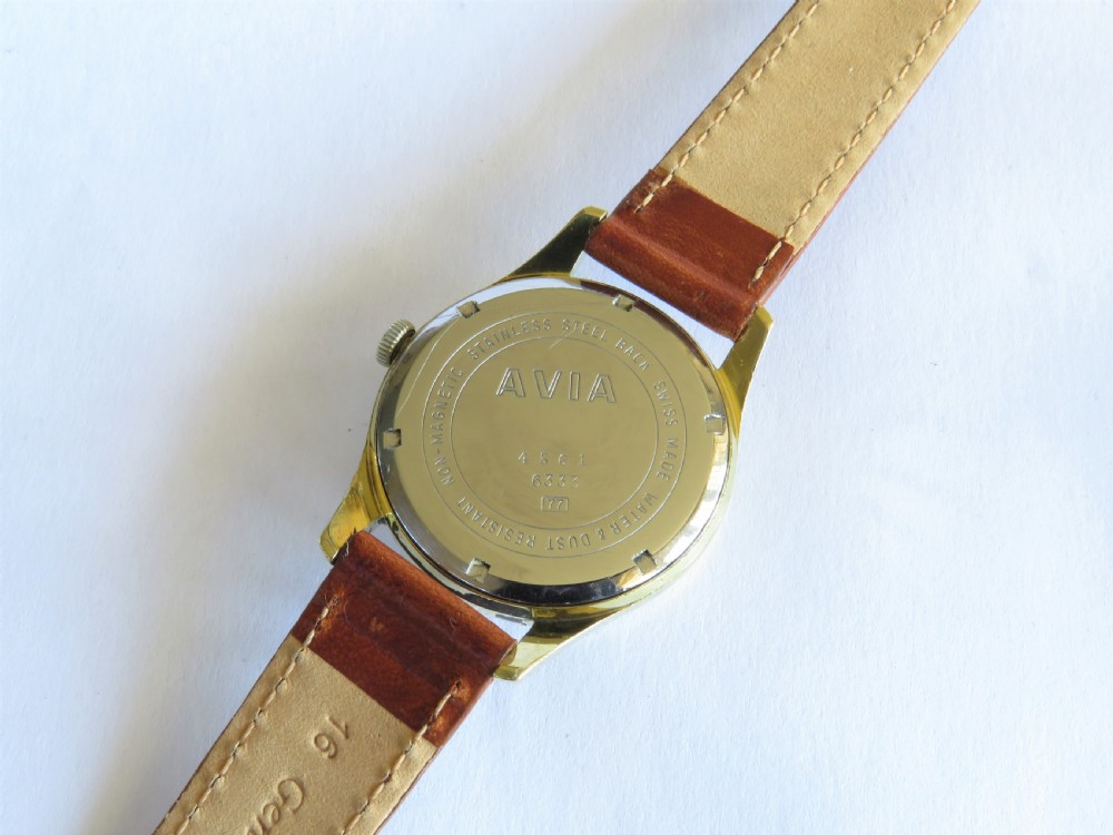 Gents Avia wrist watch, c1960 View V
