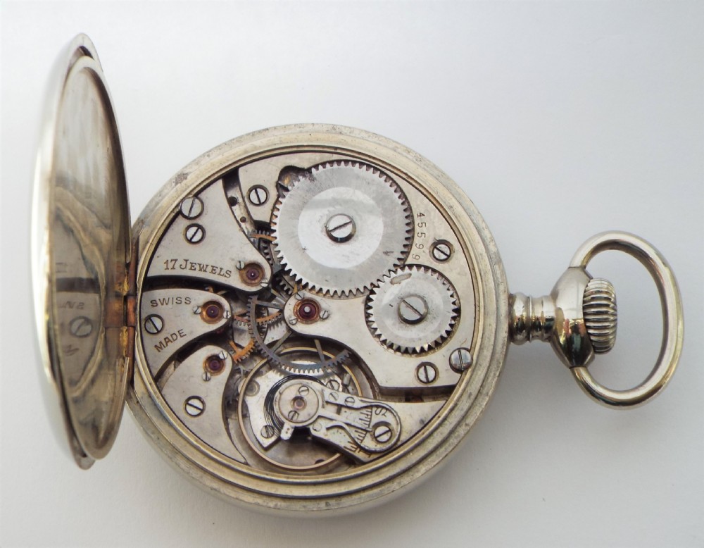 A vintage 1930s Record pocket watch. View V