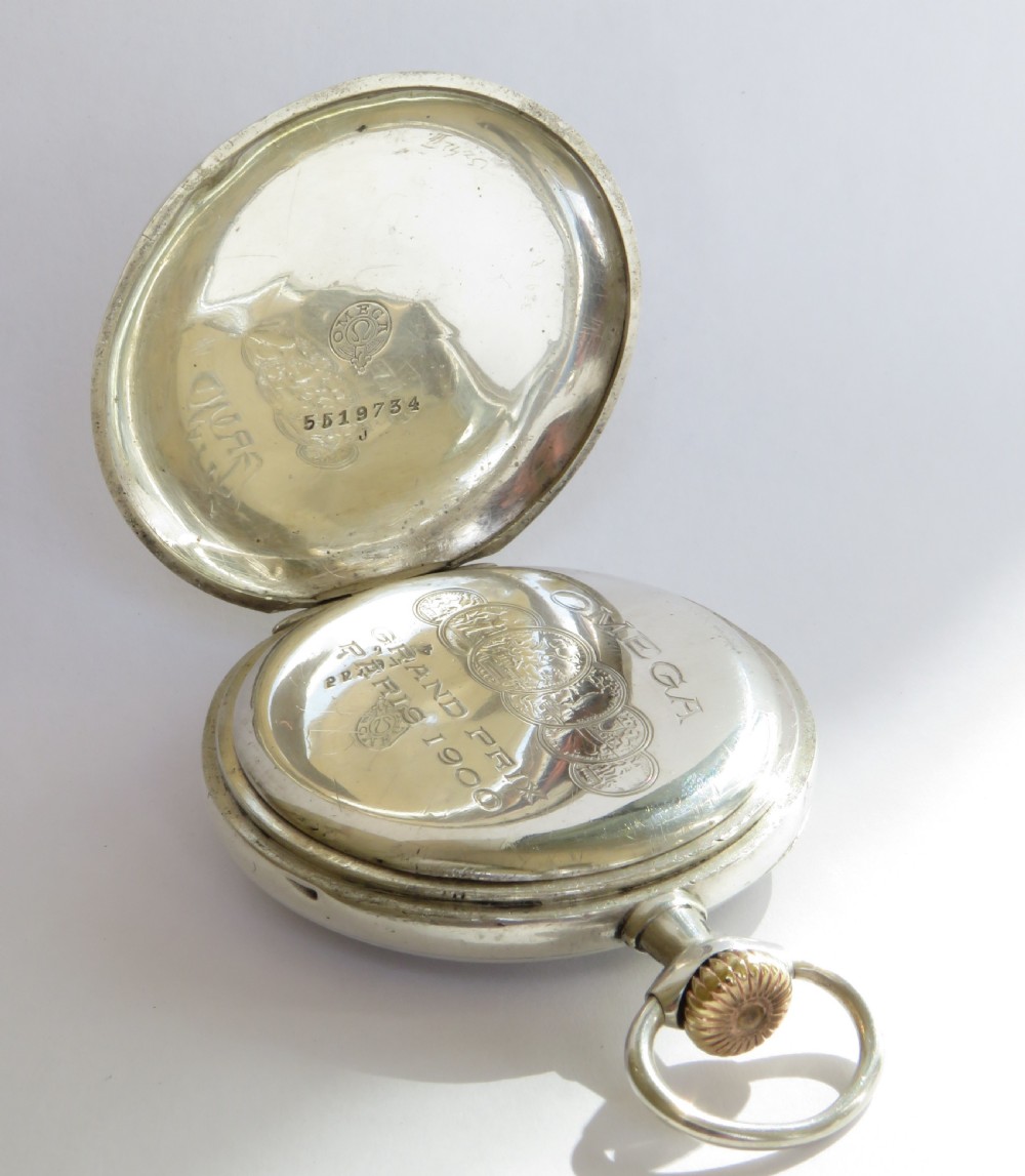 Antique Omega pocket watch, 1915 View V