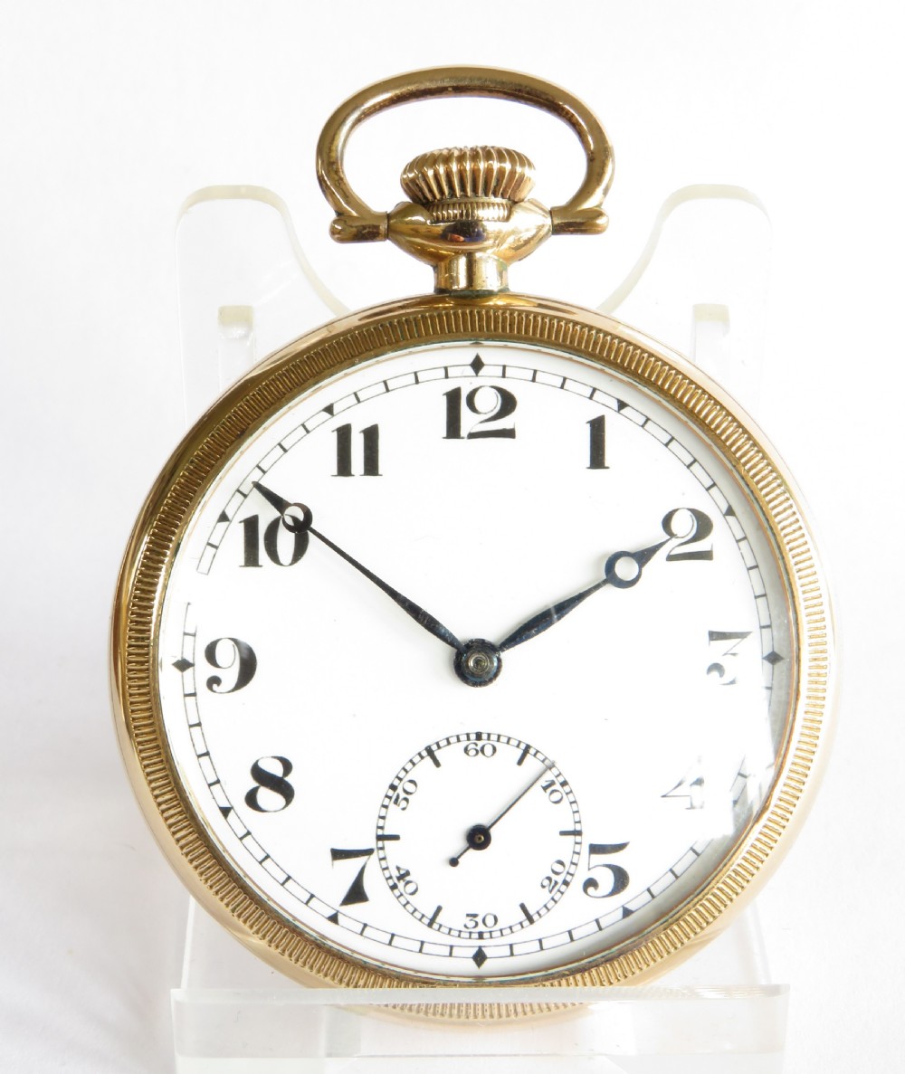 Antique 1920s Record pocket watch, super condition View II
