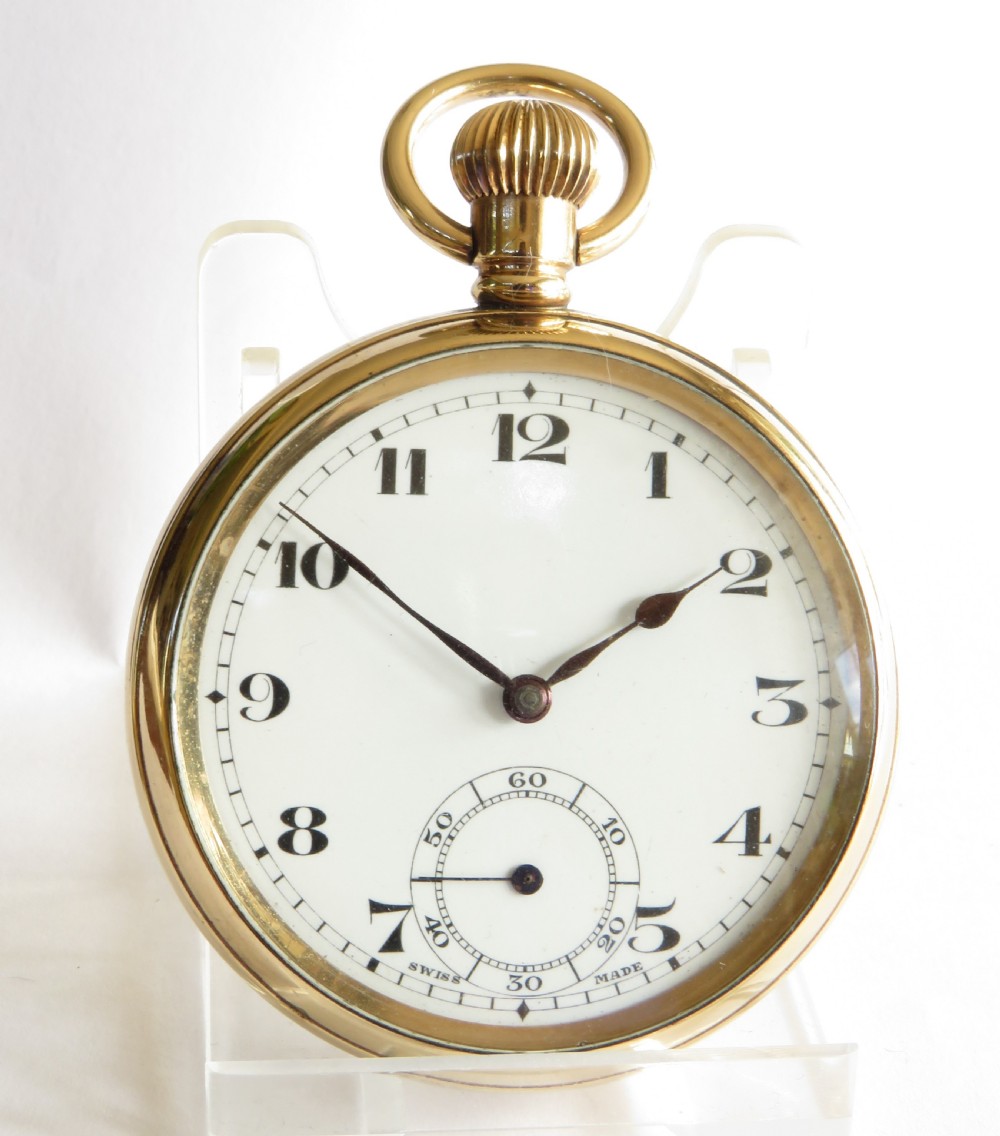 Antique 1920s Swiss pocket watch View II
