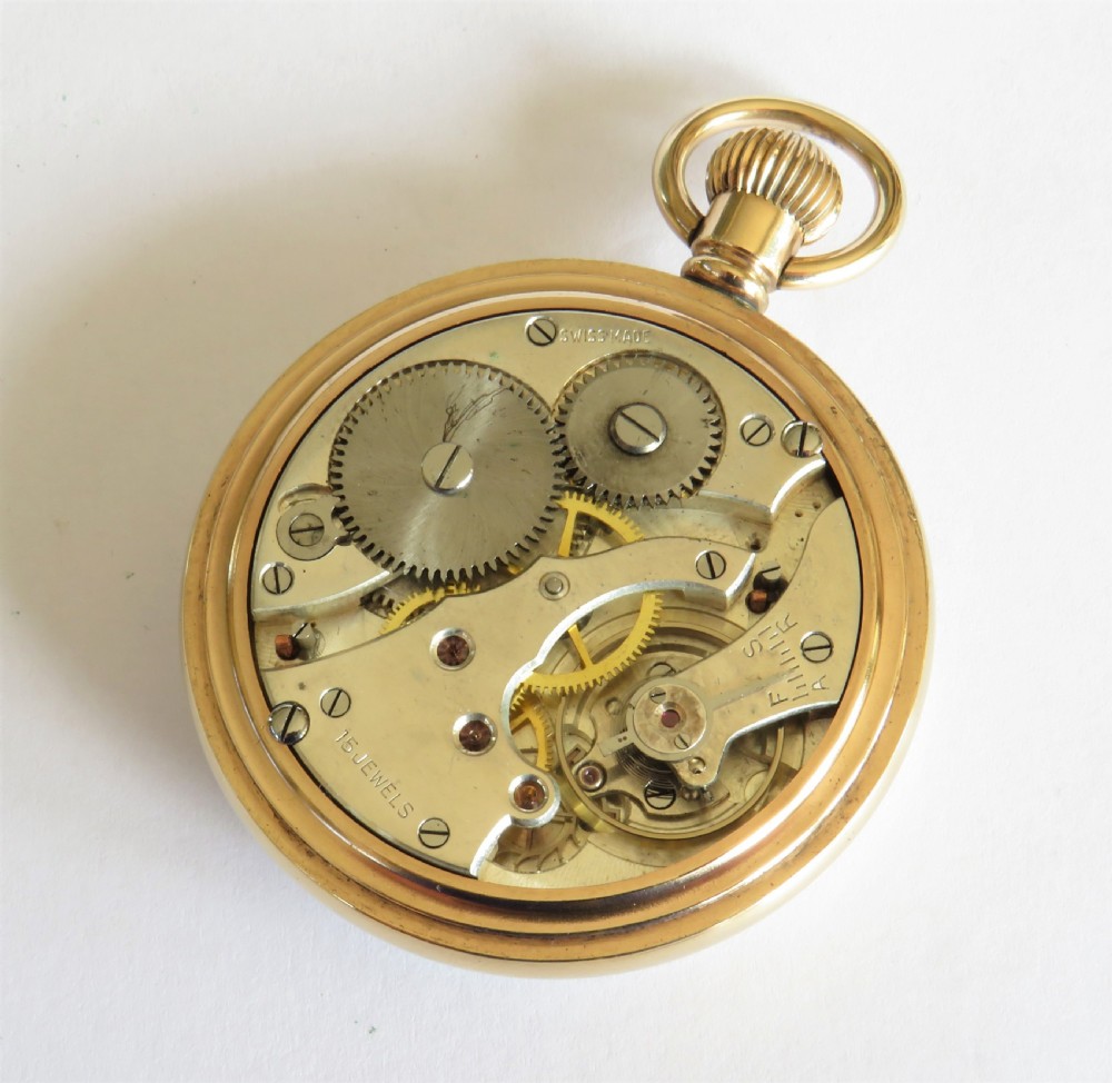 Antique 1920s Swiss pocket watch View III