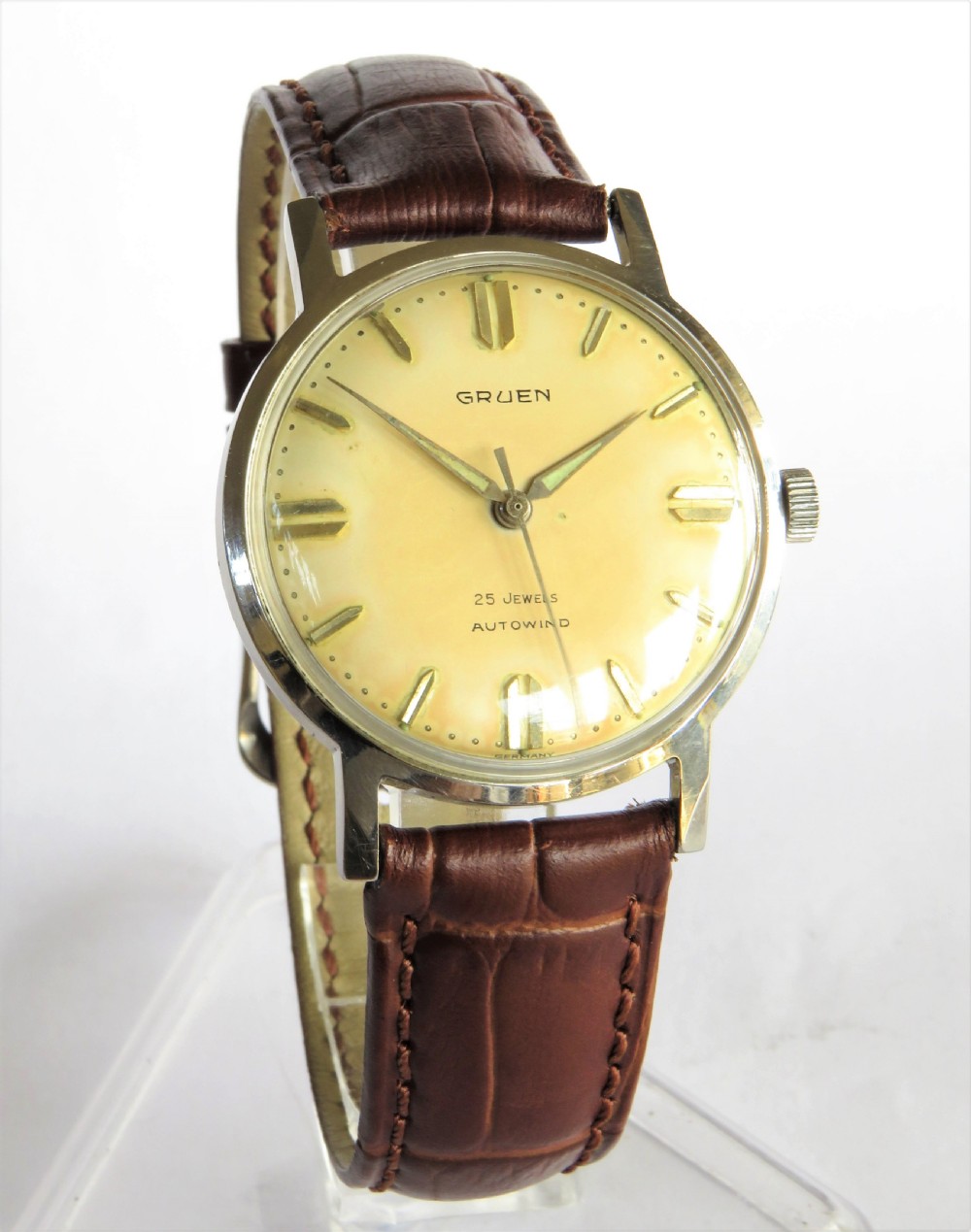 Gents 1950s Gruen automatic wrist watch View II