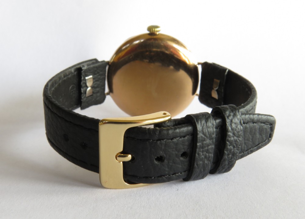 Gents antique 9ct gold Mappin wrist watch, 1924 View VI