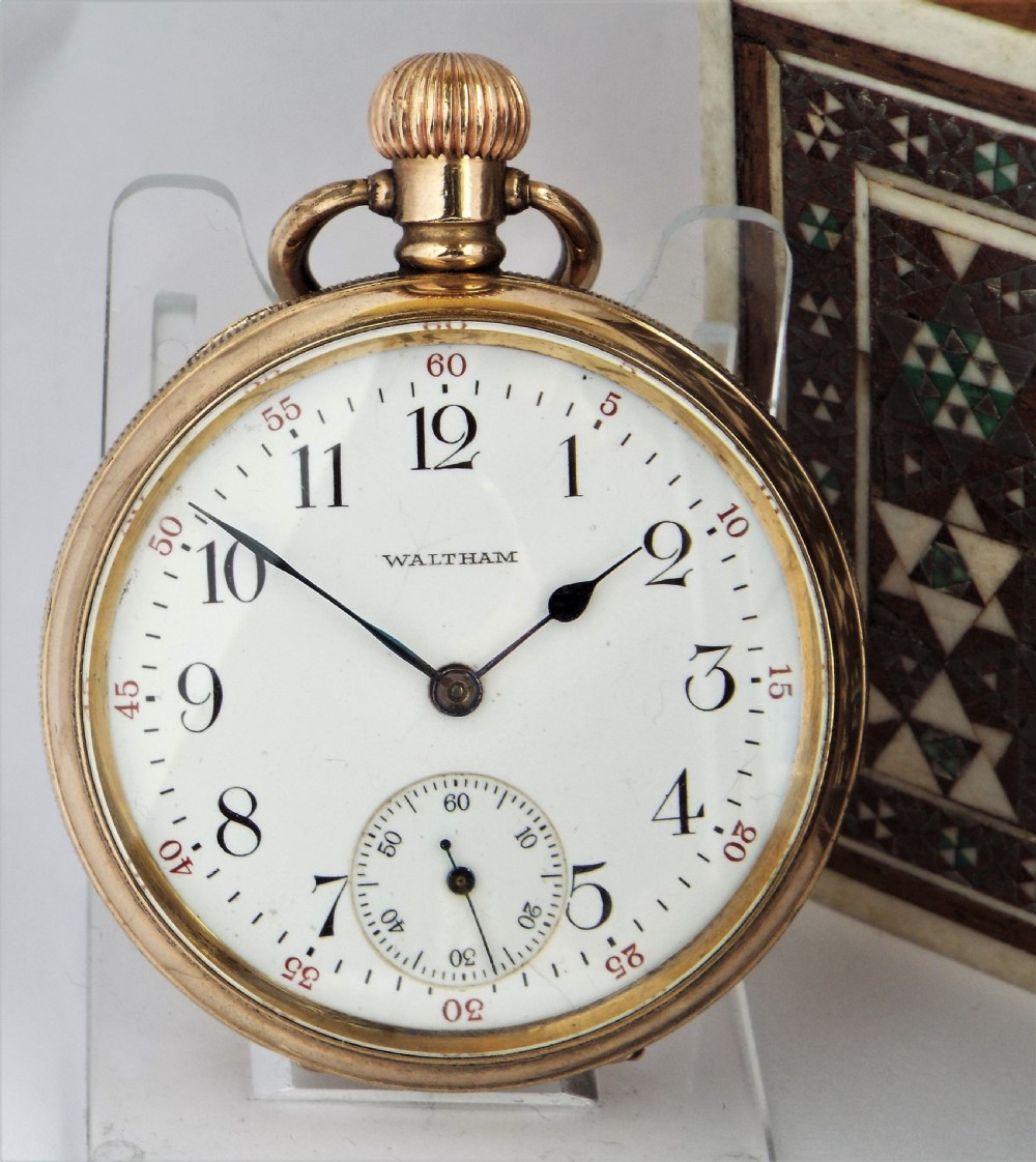 Antique 1903 Waltham Traveler pocket watch.
