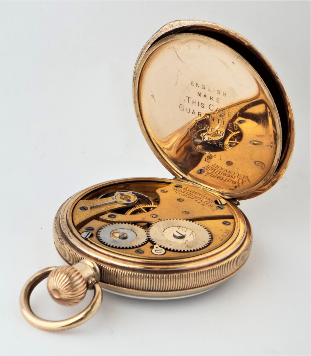 Antique 1903 Waltham Traveler pocket watch. View IV