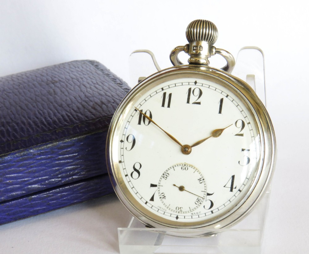 Antique silver Visible chronometer grade pocket watch